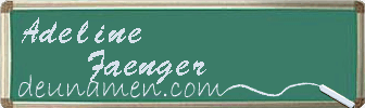 Adeline Faenger Visitenkarte